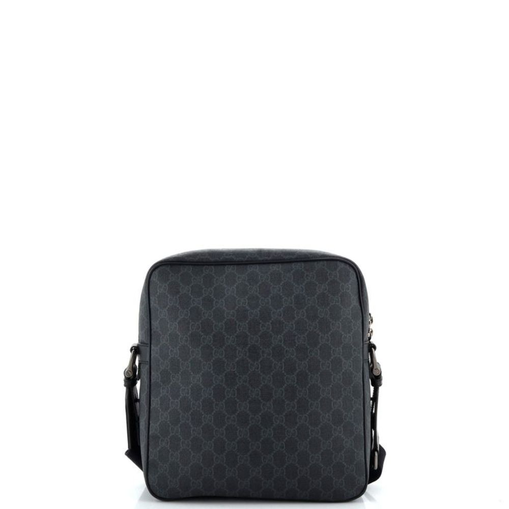 Gucci Front Pocket Messenger Bag GG Coated Canvas Small Black - Picture 3 of 6